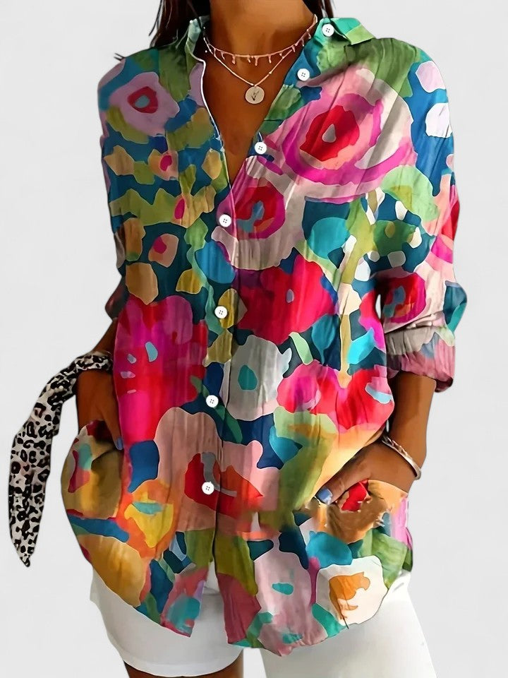 Anica - Artistic Blouse with Buttons