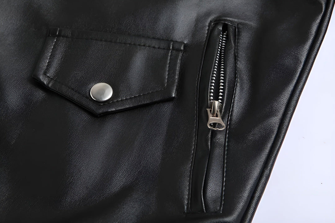 Enzo™ | Classic Leather Jacket