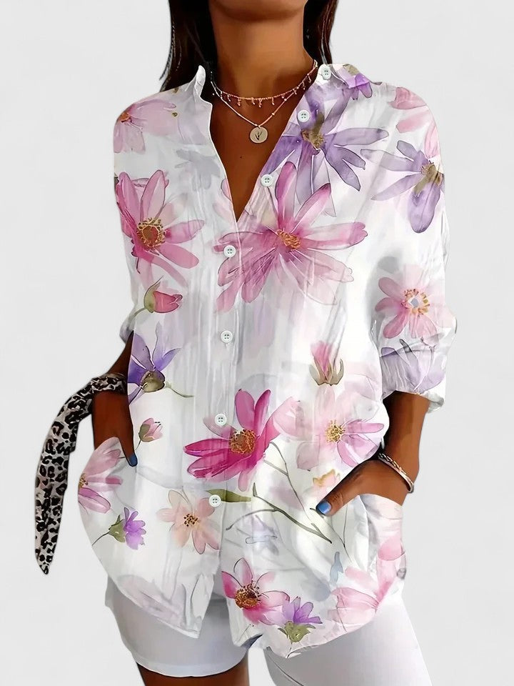 Anica - Artistic Blouse with Buttons