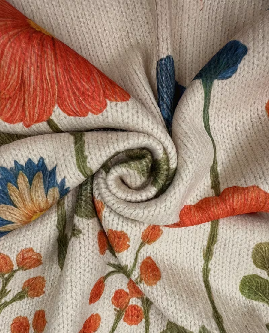 Wrenna | Wildflower Zip Cardigan