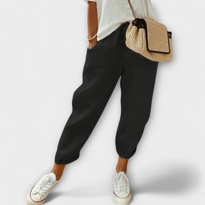 Ella™ | Elegant Cotton-Linen Trousers