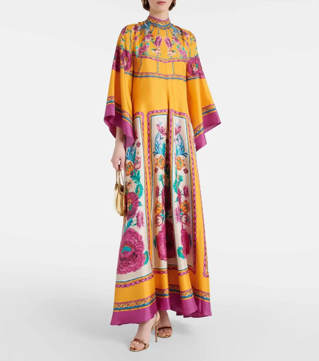 Sculpted Elegance™ Floral Maxi Dress