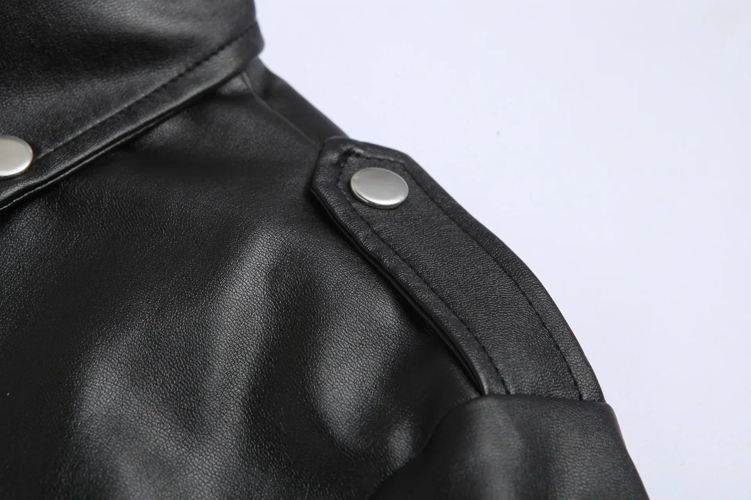 Enzo™ | Classic Leather Jacket