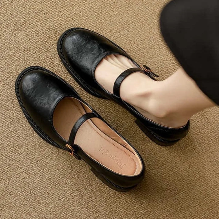 Dorvanna™ | Soft Leather Mary Janes