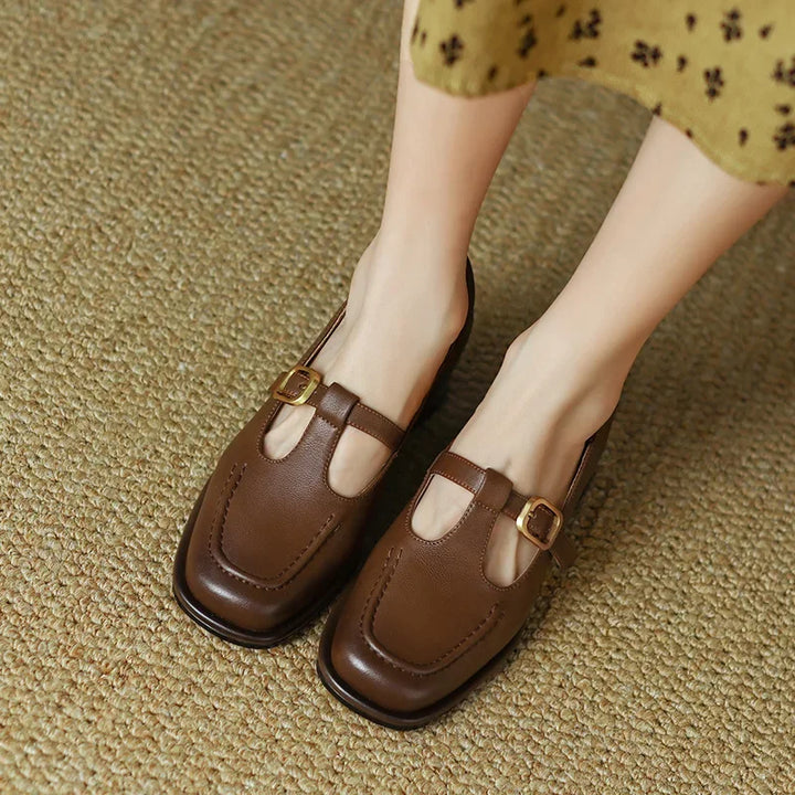 Selvana™ | Elegant T-Strap Shoes