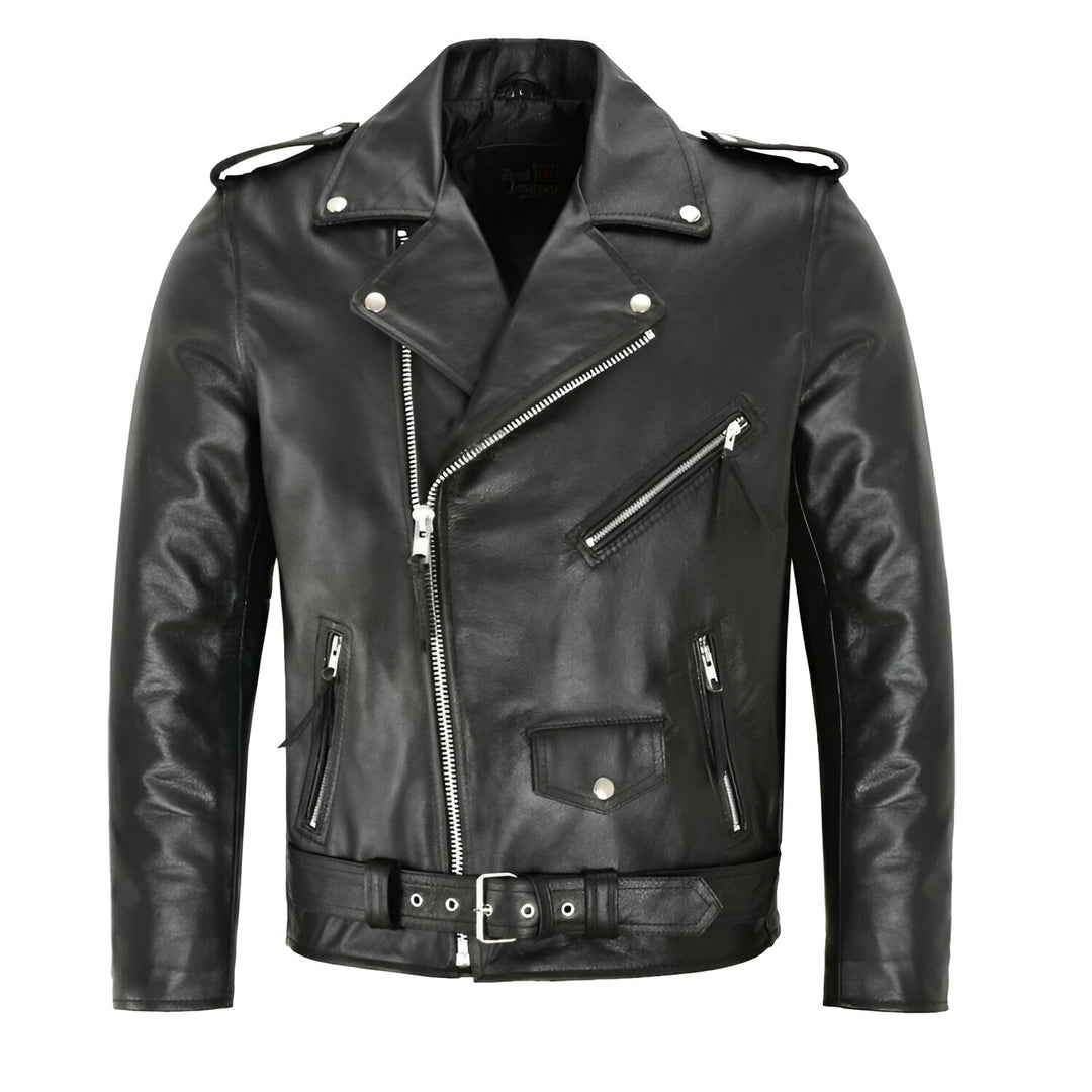 Enzo™ | Classic Leather Jacket