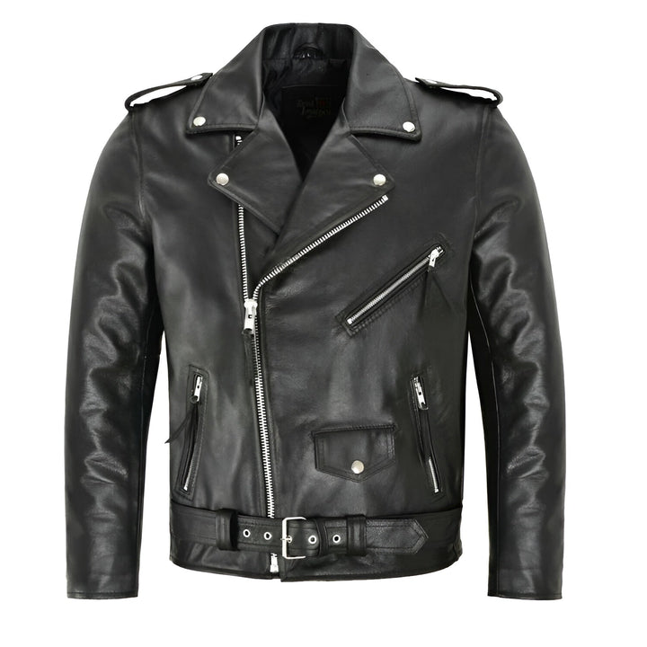 Enzo™ | Classic Leather Jacket