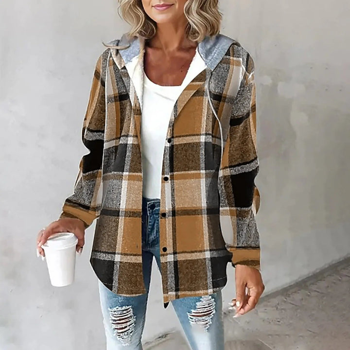 Martina | Elegant Checked Coat