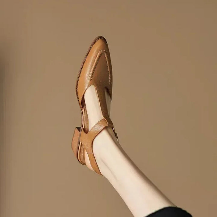 Gianna™ | Classic Buckle Leather Shoes