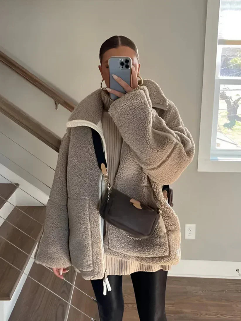Araminta | Warm Teddy Winter Jacket
