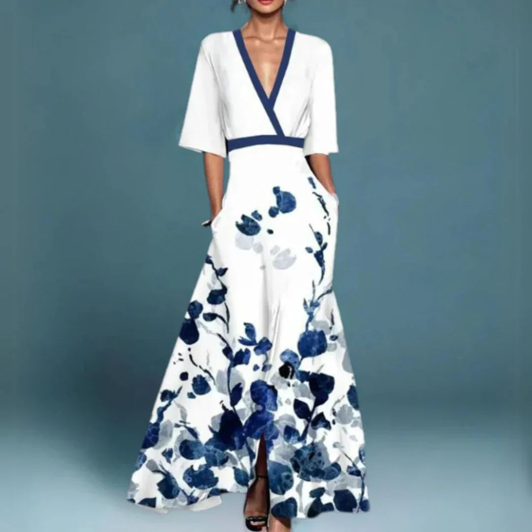 Tess | Elegant Maxi Dress with Floral Pattern