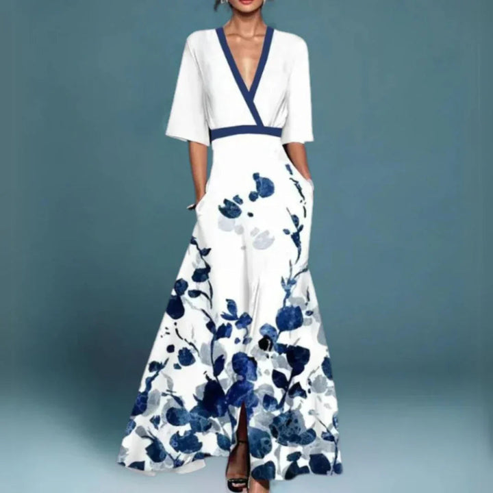 Tess | Elegant Maxi Dress with Floral Pattern