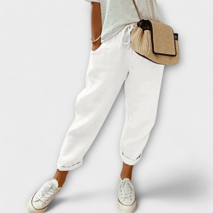 Ella™ | Elegant Cotton-Linen Trousers