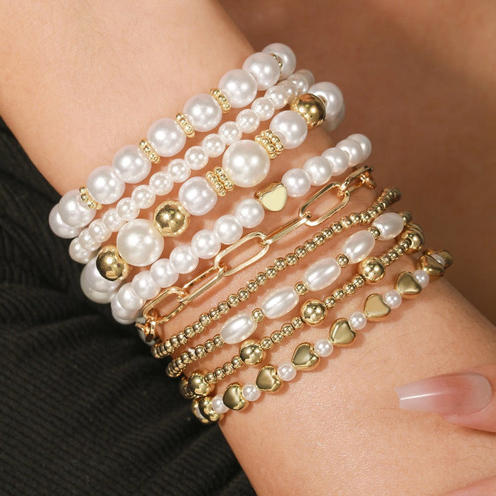 Anouk™ | Pearl Stacking Bracelet Set of 9