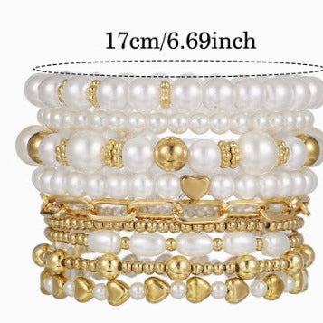 Anouk™ | Pearl Stacking Bracelet Set of 9