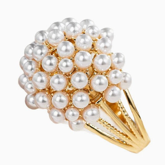 Mila™ | Coloured Inlaid Pearl Ring