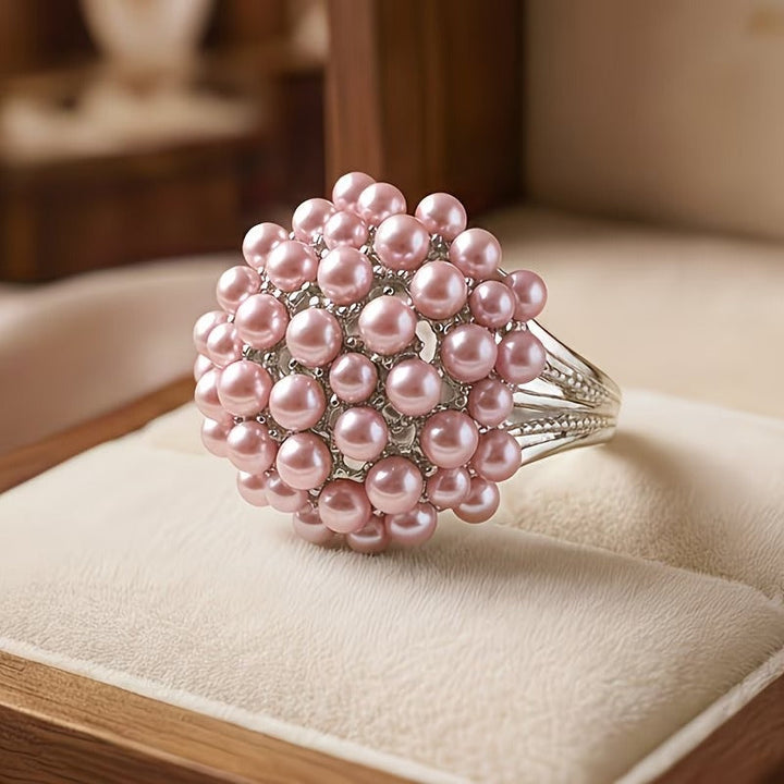 Mila™ | Coloured Inlaid Pearl Ring
