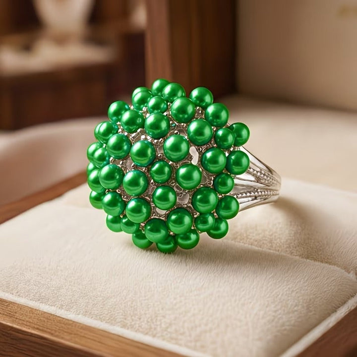 Mila™ | Coloured Inlaid Pearl Ring