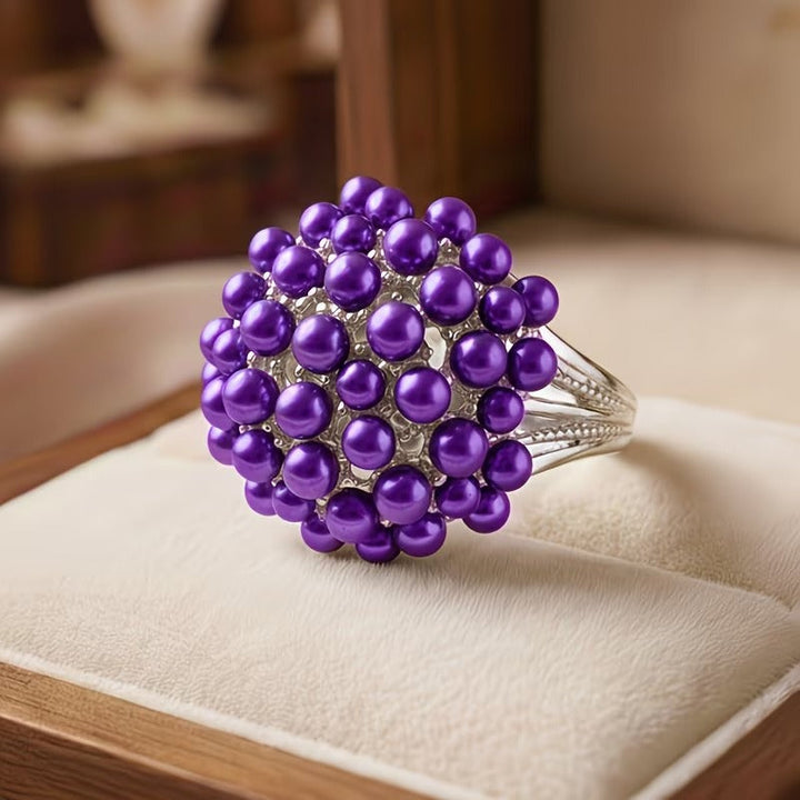 Mila™ | Coloured Inlaid Pearl Ring