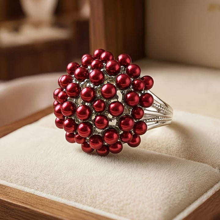 Mila™ | Coloured Inlaid Pearl Ring