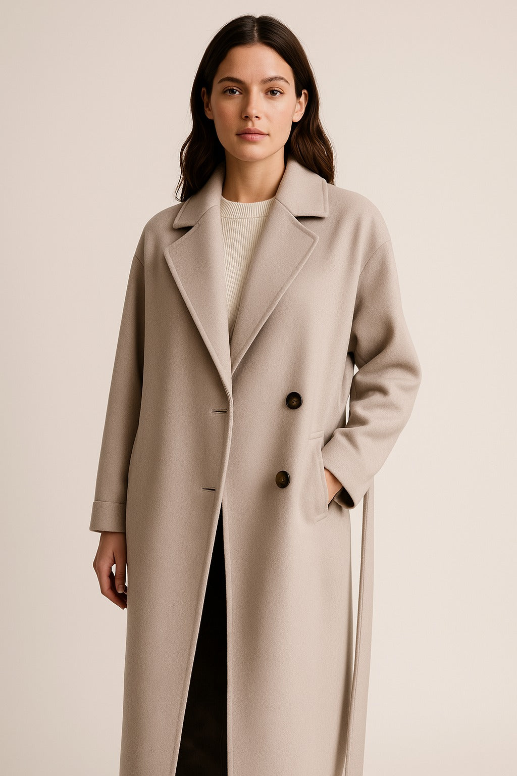 Cerys | Wool-Blend Trench Coat