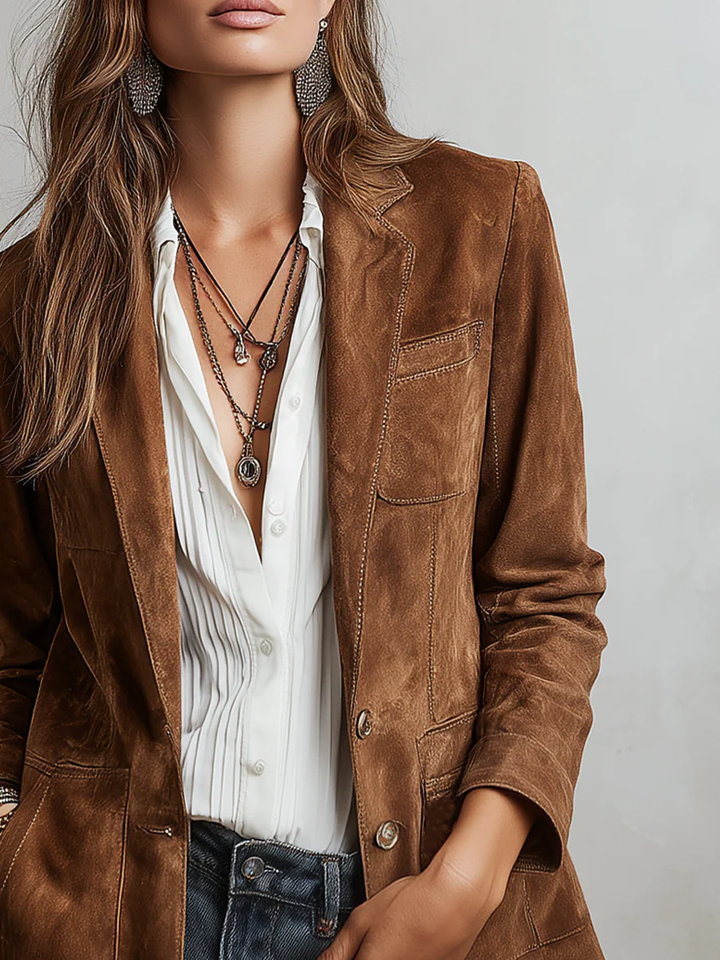Camilla | Vintage Brown Blazer