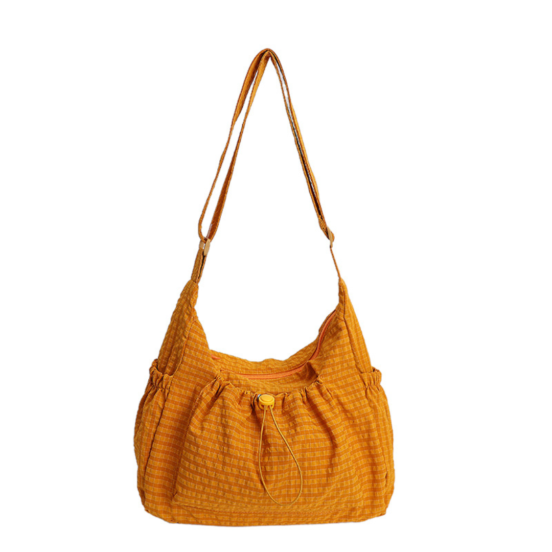 Harlow™ | Plaid Drawstring Cloud Hobo Bag