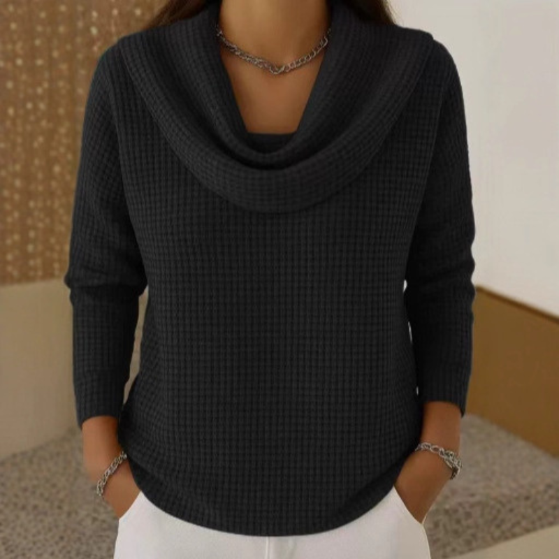 Ambre | Cowl-Neck Knit Jumper