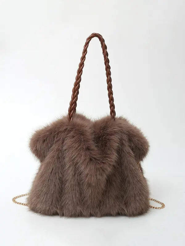 Charlotte™ | Versatile Plush Velvet Shoulder Tote Bag