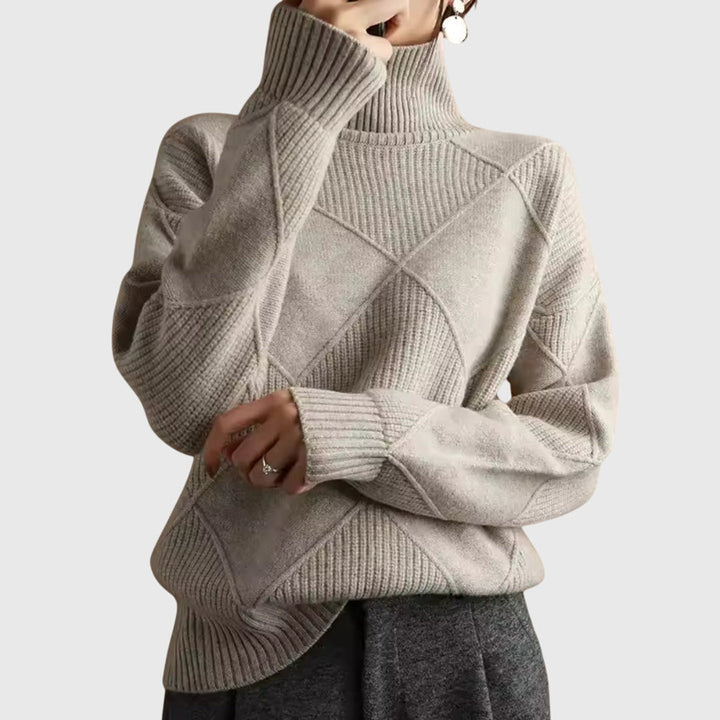 Juliette | High-Neck Knit Top