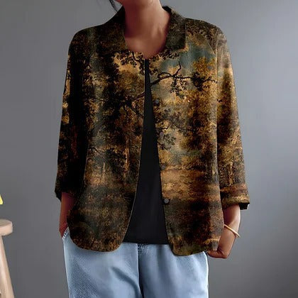Fiorenza | Painterly Landscape Blouse