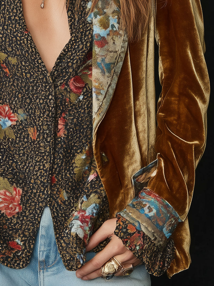 Posy | Floral Patchwork Blazer