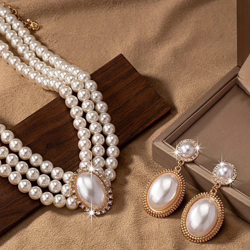 Junia™ | Vintage Pearl Strand Jewellery Set