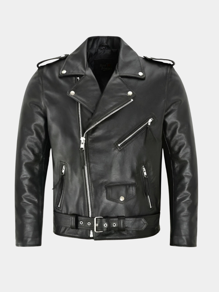 Enzo™ | Classic Leather Jacket