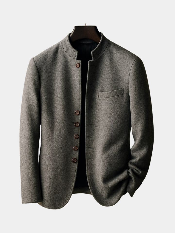Theo™ | Wool Jacket with Straight Collar