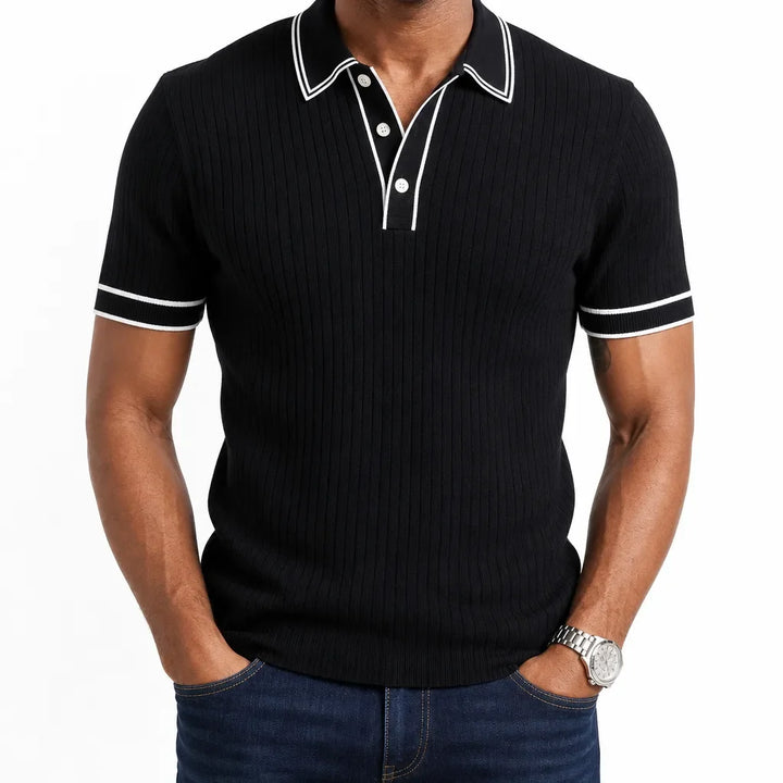 Amos™ | Men's Knit Polo Shirt