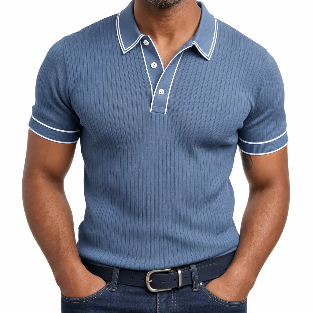 Amos™ | Men's Knit Polo Shirt