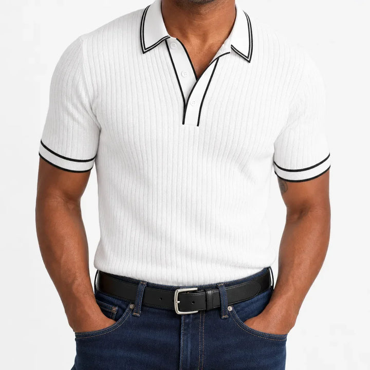 Amos™ | Men's Knit Polo Shirt