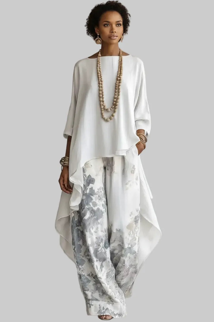 Odette | Floral Trousers Set
