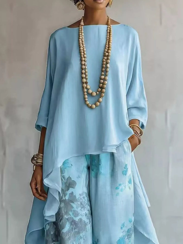 Odette | Floral Trousers Set