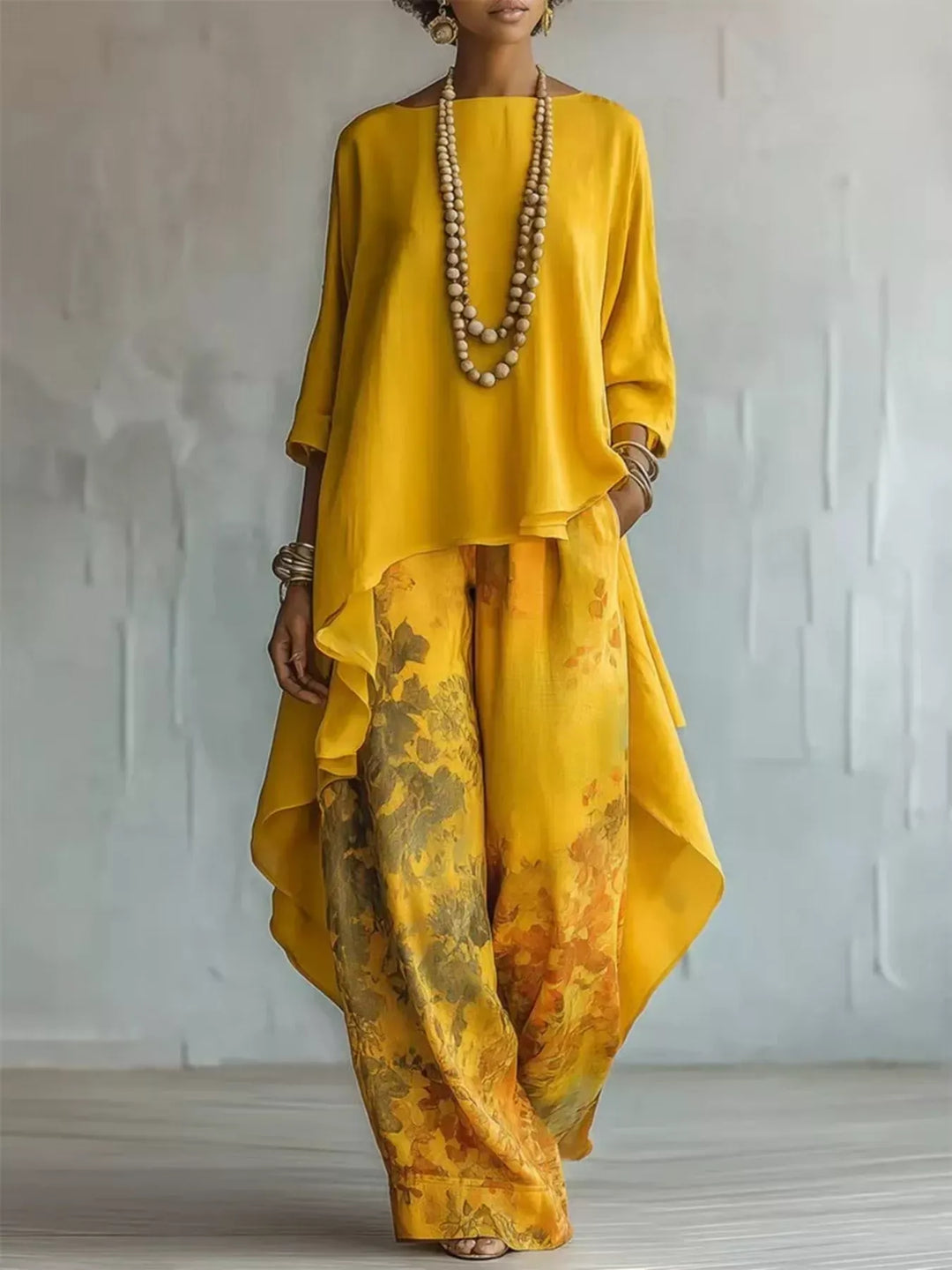 Odette | Floral Trousers Set