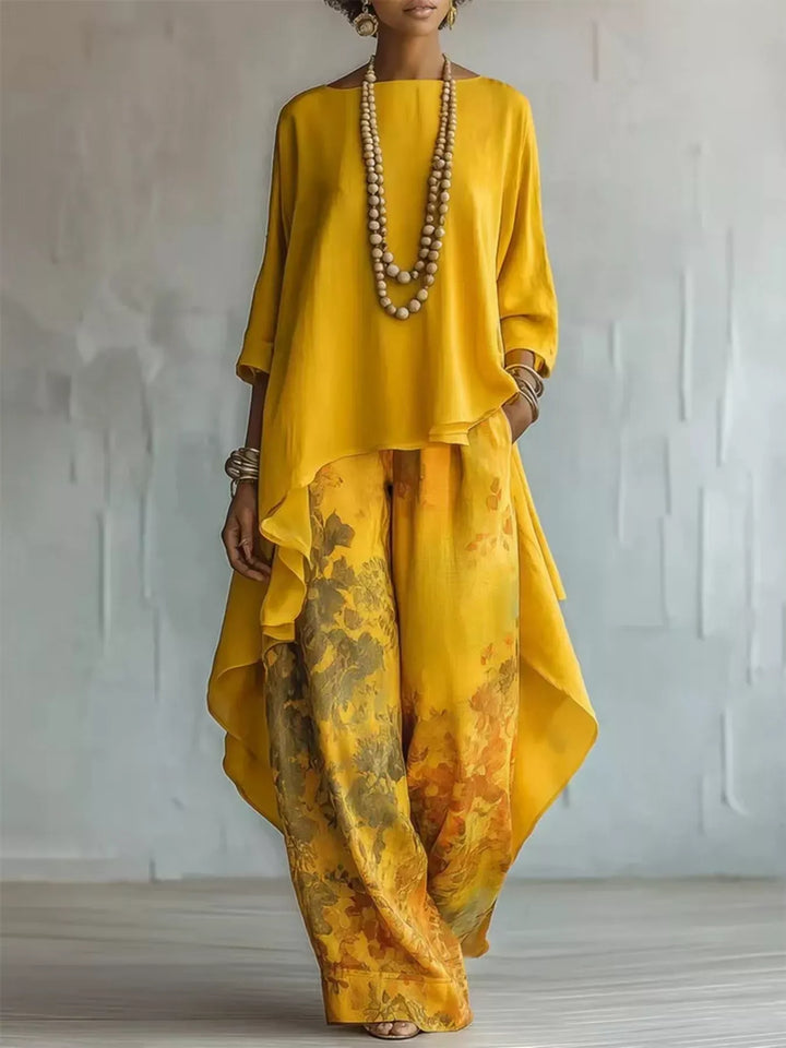 Odette | Floral Trousers Set