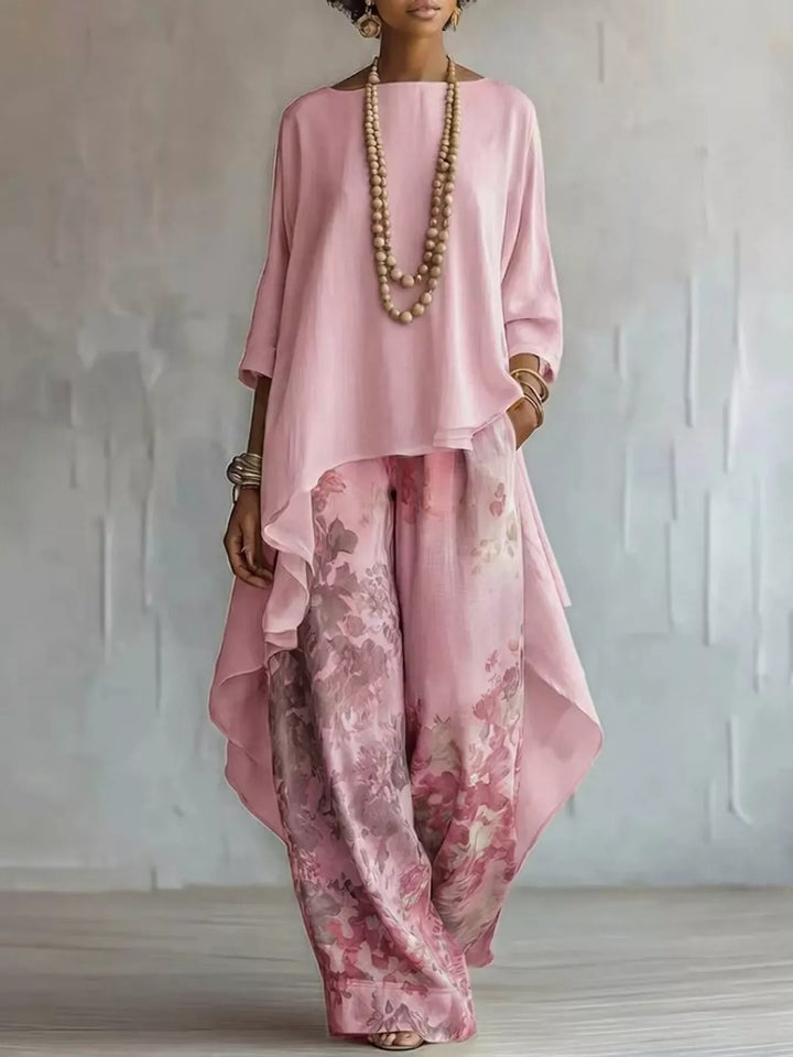 Odette | Floral Trousers Set