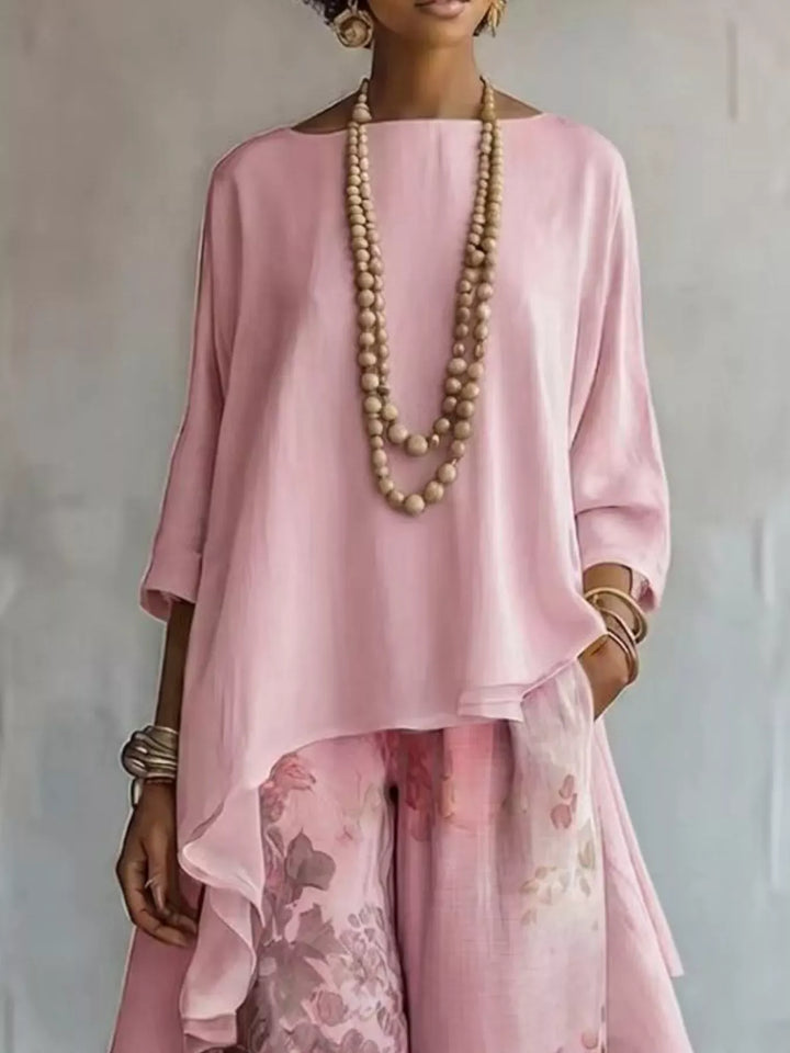 Odette | Floral Trousers Set