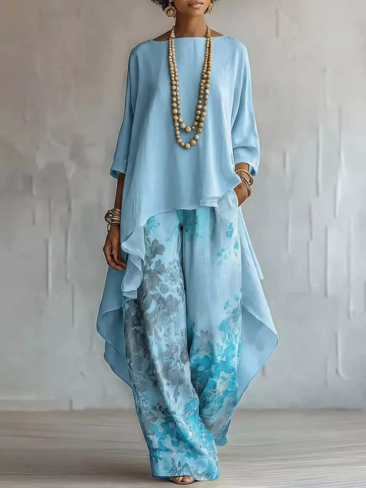 Odette | Floral Trousers Set
