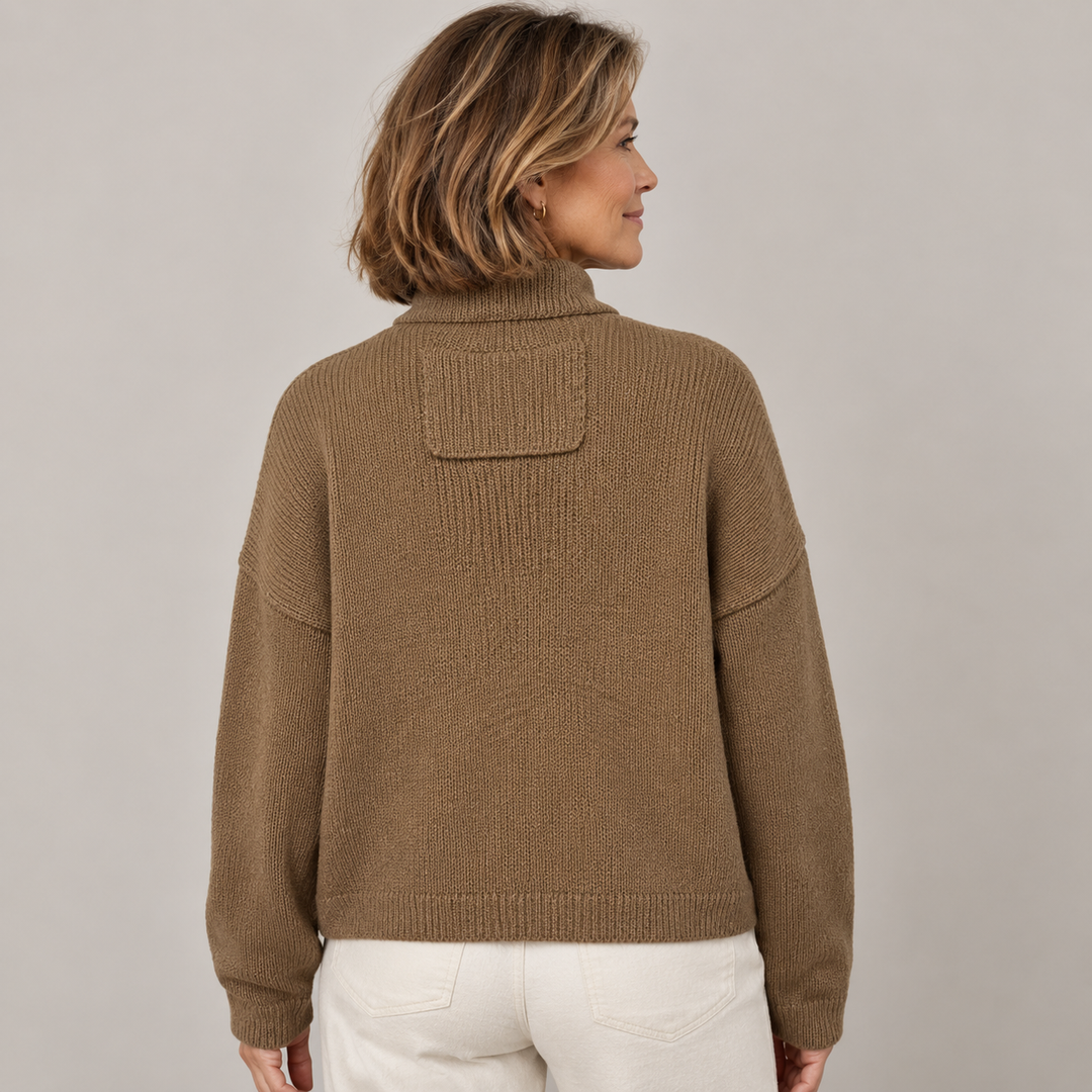 Augusta Stand Collar Button Cardigan