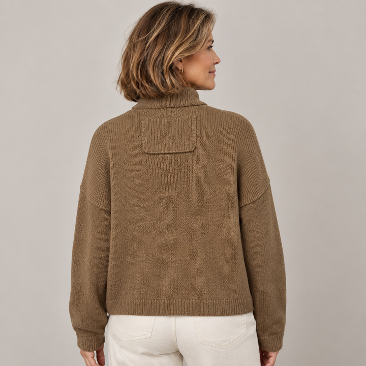 Augusta Stand Collar Button Cardigan