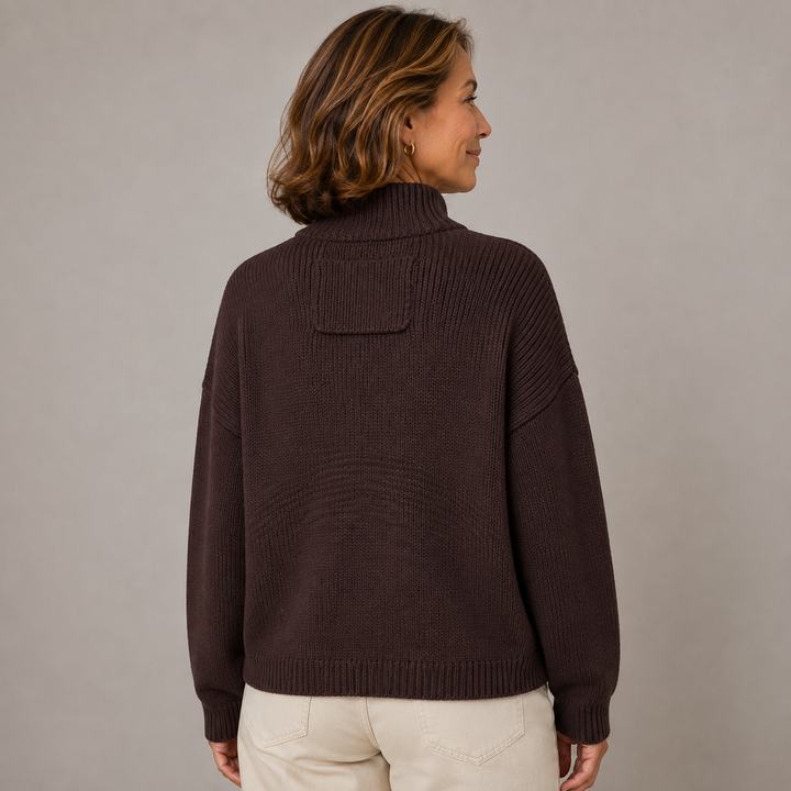 Augusta Stand Collar Button Cardigan