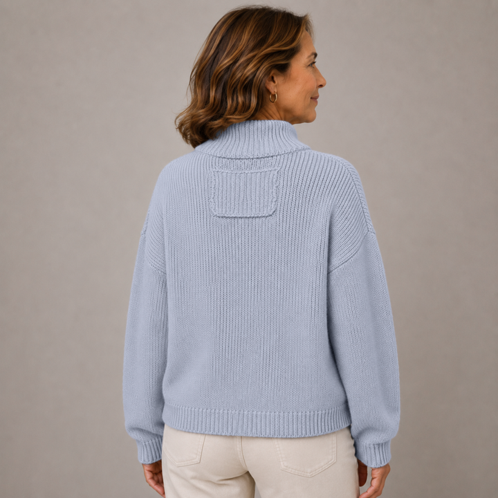 Augusta Stand Collar Button Cardigan