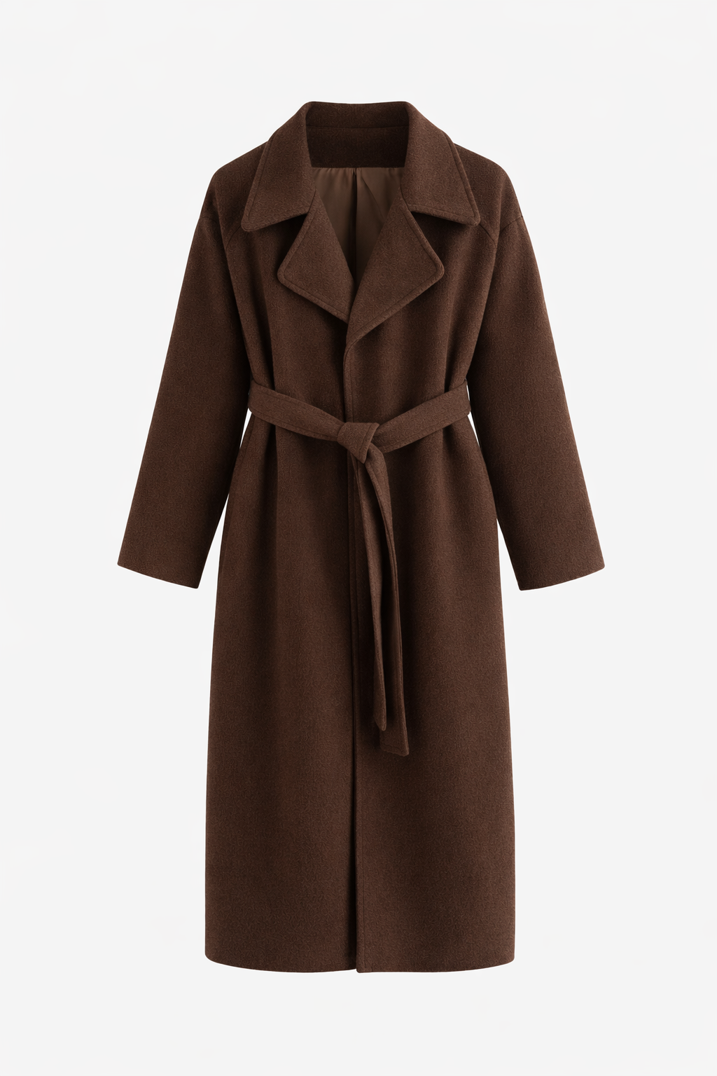 Kaithlin - Elegant Belted Long Coat